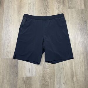 Ten Thousand Running Shorts Mens Large Black Lined Zip Pocket Stretch Gym Vents